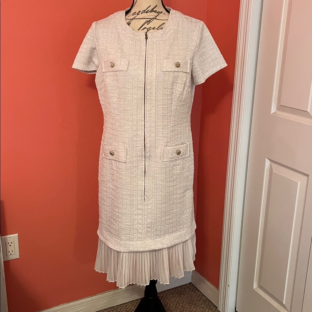 Shelby & Palmer Textured White Dress
